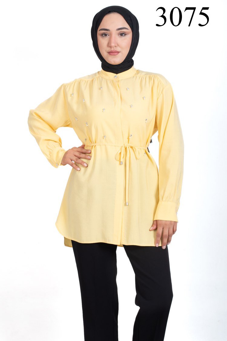 TAŞLI TENCEL CUPRA TUNİK (Tunic) - Oubella Fashion