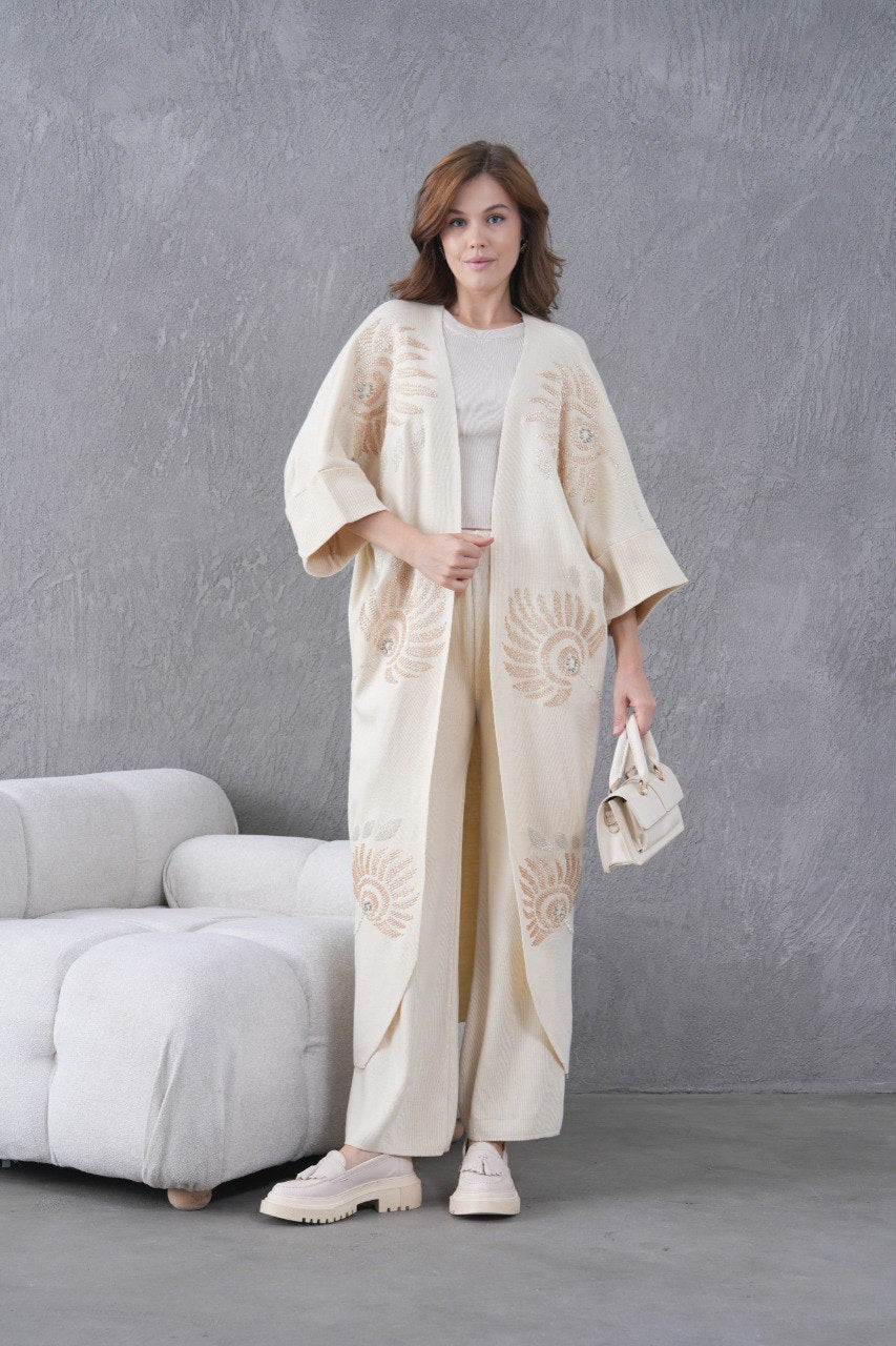 💙 Salyangoz Desenli Triko Takım