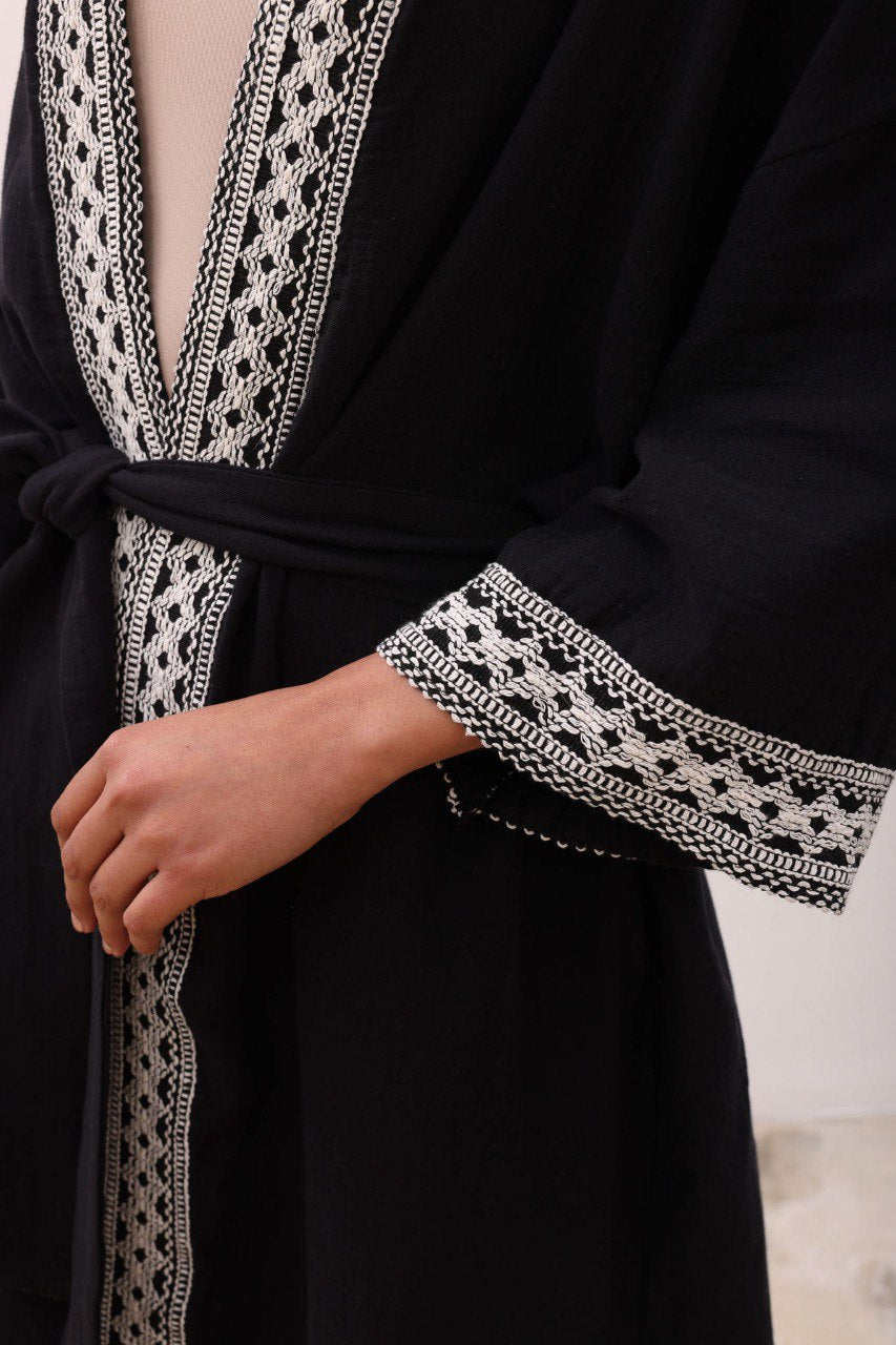 Kimono Long en Gaze de Coton