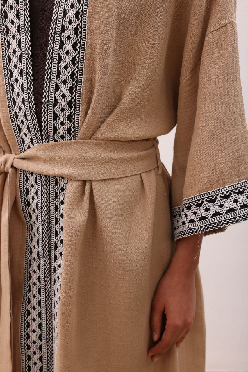 Kimono Long en Gaze de Coton