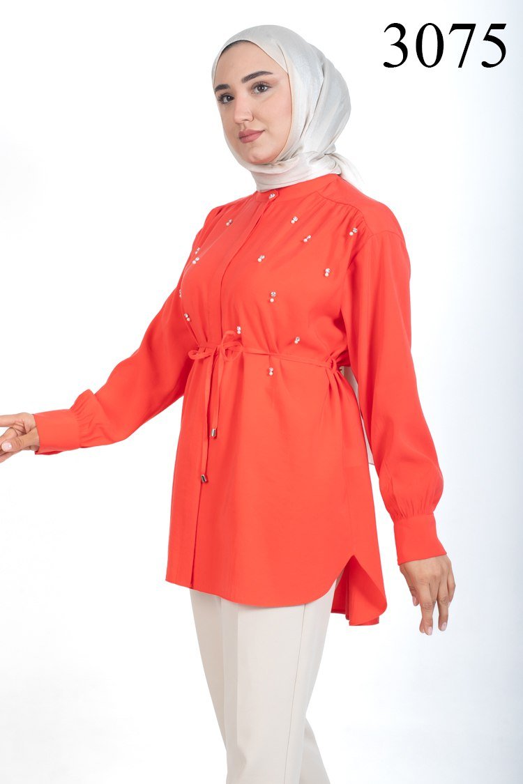 TAŞLI TENCEL CUPRA TUNİK (Tunic) - Oubella Fashion