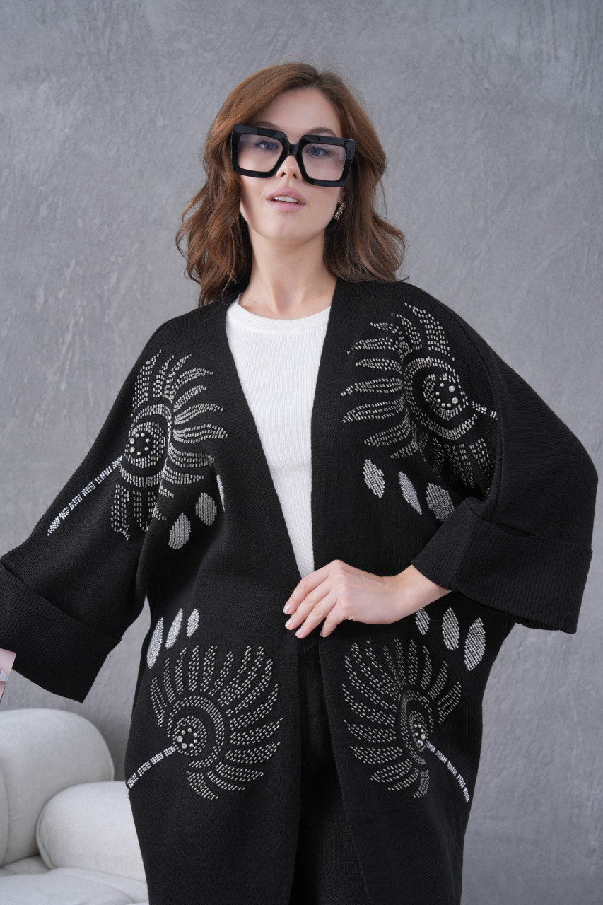 💙 Salyangoz Desenli Triko Takım