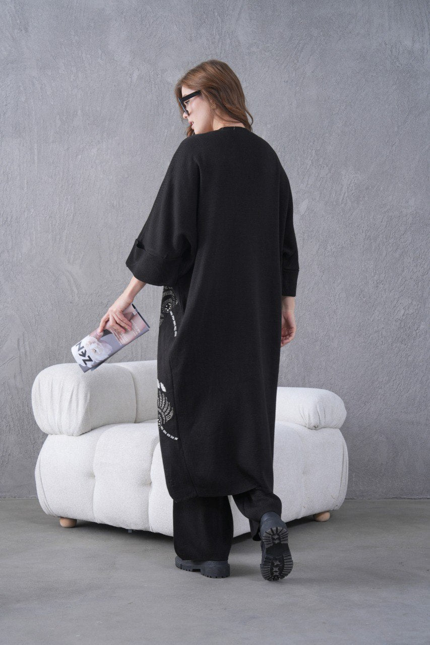 💙 Salyangoz Desenli Triko Takım