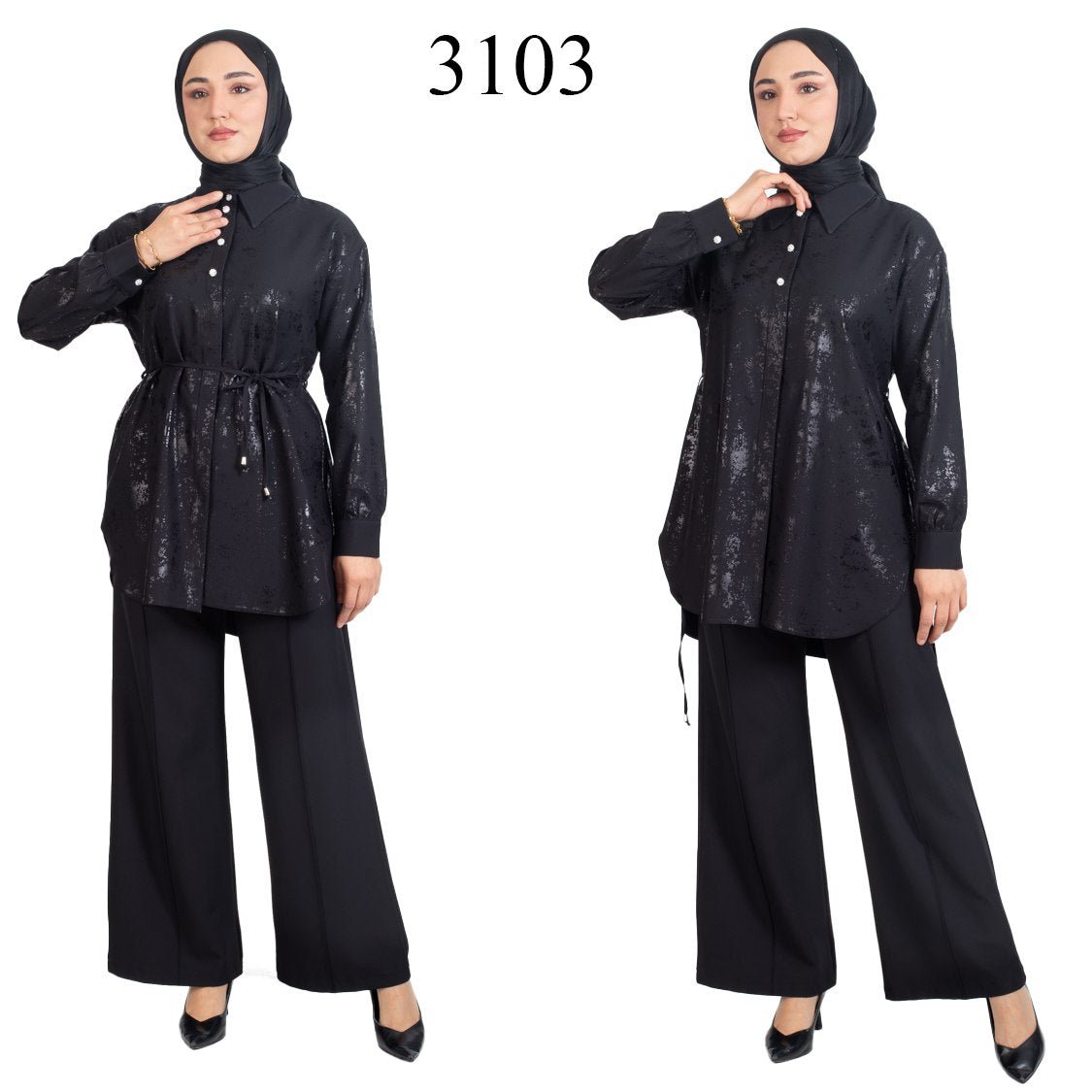 ELEGANT PANTSUIT SET WITH TUNIC 💐 - Oubella Fashion