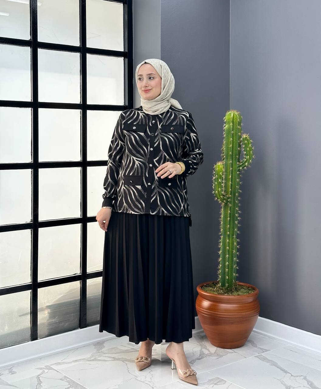 Grand Etekli Takım - Şahane Kristal Kumaş