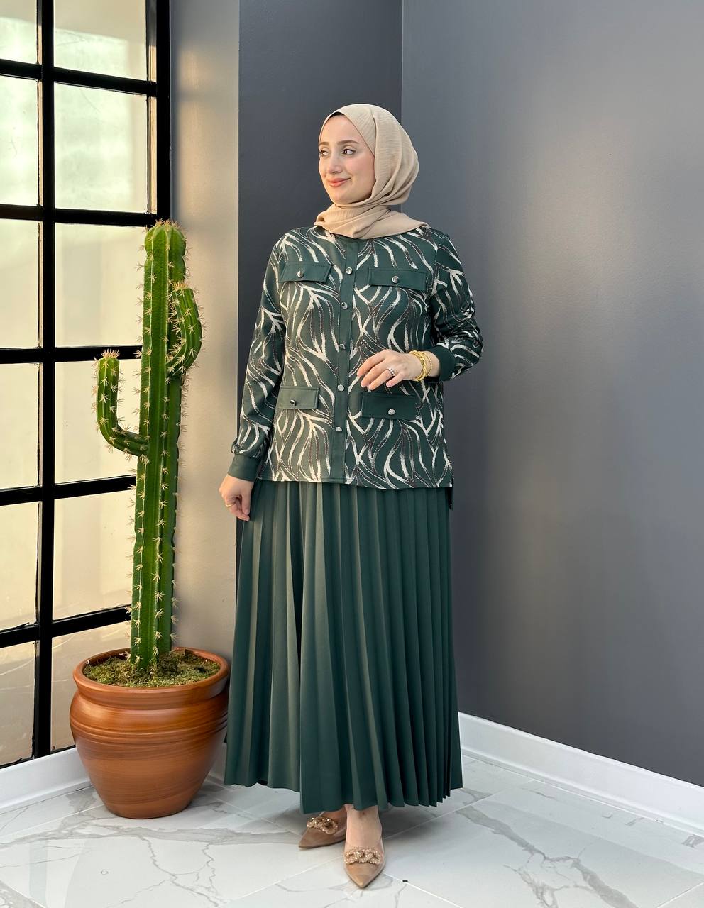 Grand Etekli Takım - Şahane Kristal Kumaş