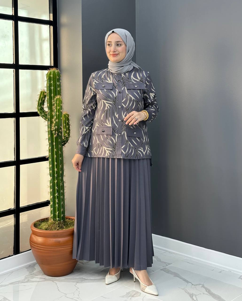 Grand Etekli Takım - Şahane Kristal Kumaş